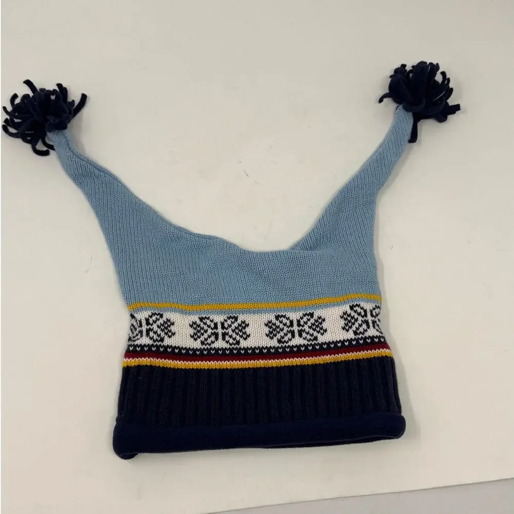 Vintage Gymboree 2001 Winter Sparkle Jester Hat 18-24M‎ Fair Isle Knit Tassel